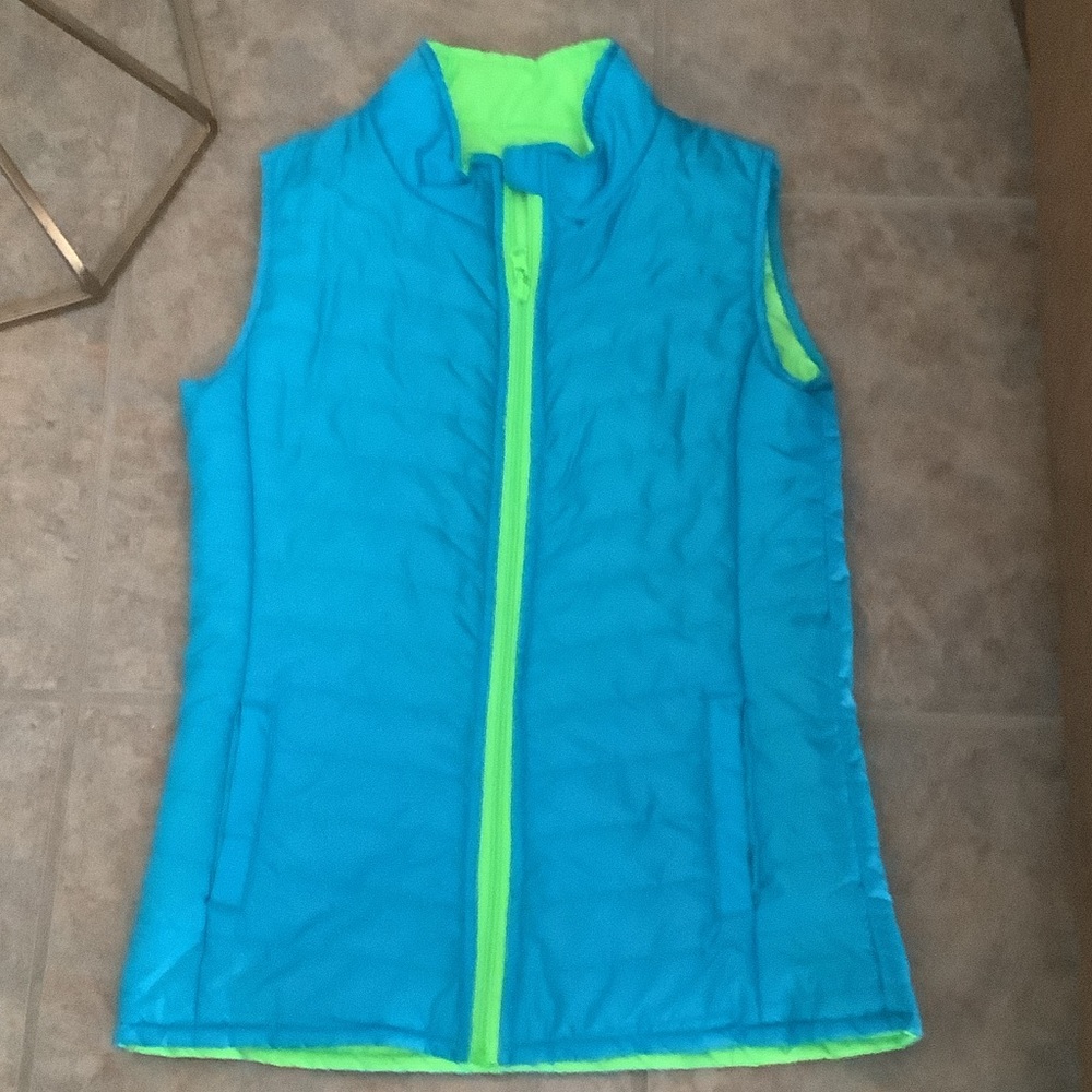 Vibrant Blue and Green Kids' Vest